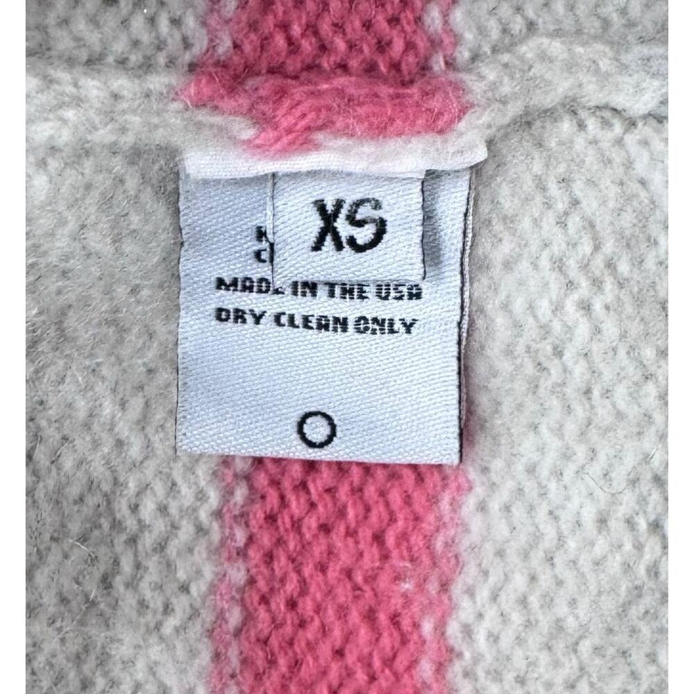 The Elder Statesman 100% Cashmere Lace-Up Striped Hoodie Sweater Size XS - Picture 6 of 6